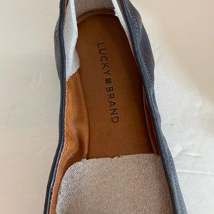 NWT SZ 9 1/2 Left Lucky Brand Navy Flat Amputee